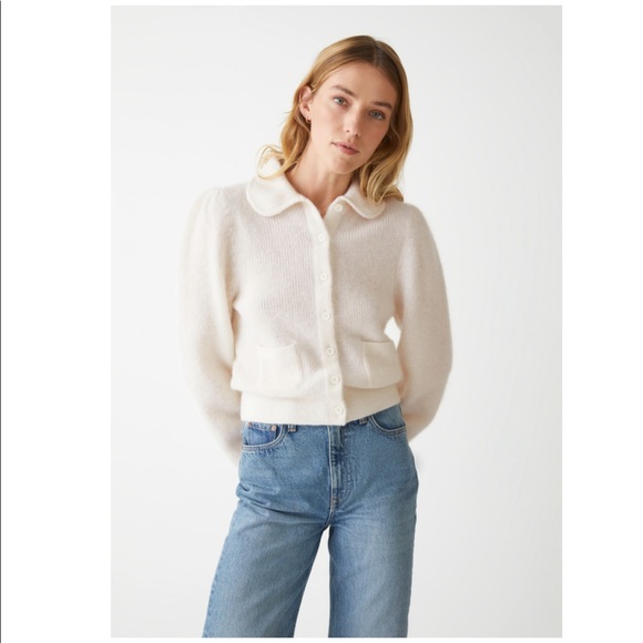 &Other stories Collared Knit Cardigan
